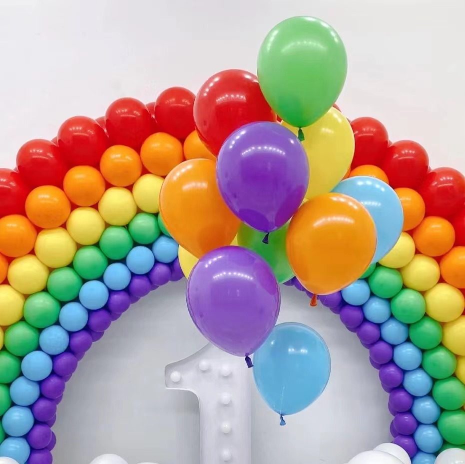 亚光商场装扮场景布置季布置气球典礼开学幼儿园气球