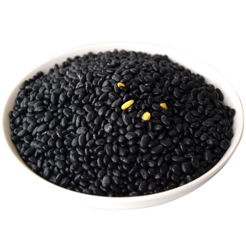 黄芯扁小黑豆农家自产新杂粮老品种子非绿心药食用雄黑豆500g-mc母婴