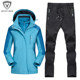 Outdoor Jackets for men and women three-in-one detachable two-piece windproof and waterproof mountaineering jacket plus velvet thick suit Outdoor Jackets for men and women three-in-one detachable two-piece windproof and waterproof mountaineering jacket plus velvet thick suit