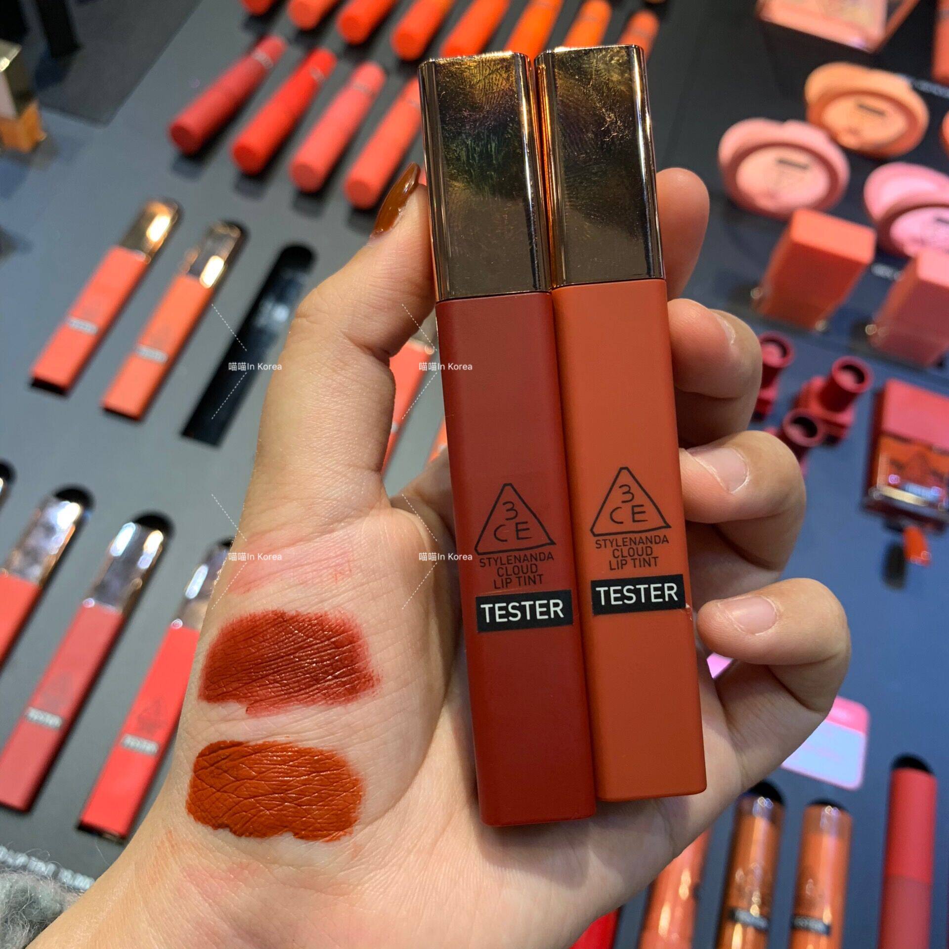 韩国3ce新款云朵唇釉哑光雾面铁锈immanence番茄唇彩