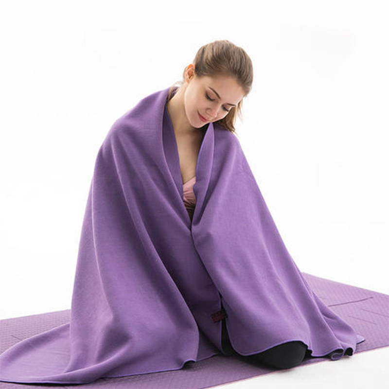 瑜伽保暖施颜正品毛毯双面双色摇粒绒冥想瑜珈瑜伽铺巾