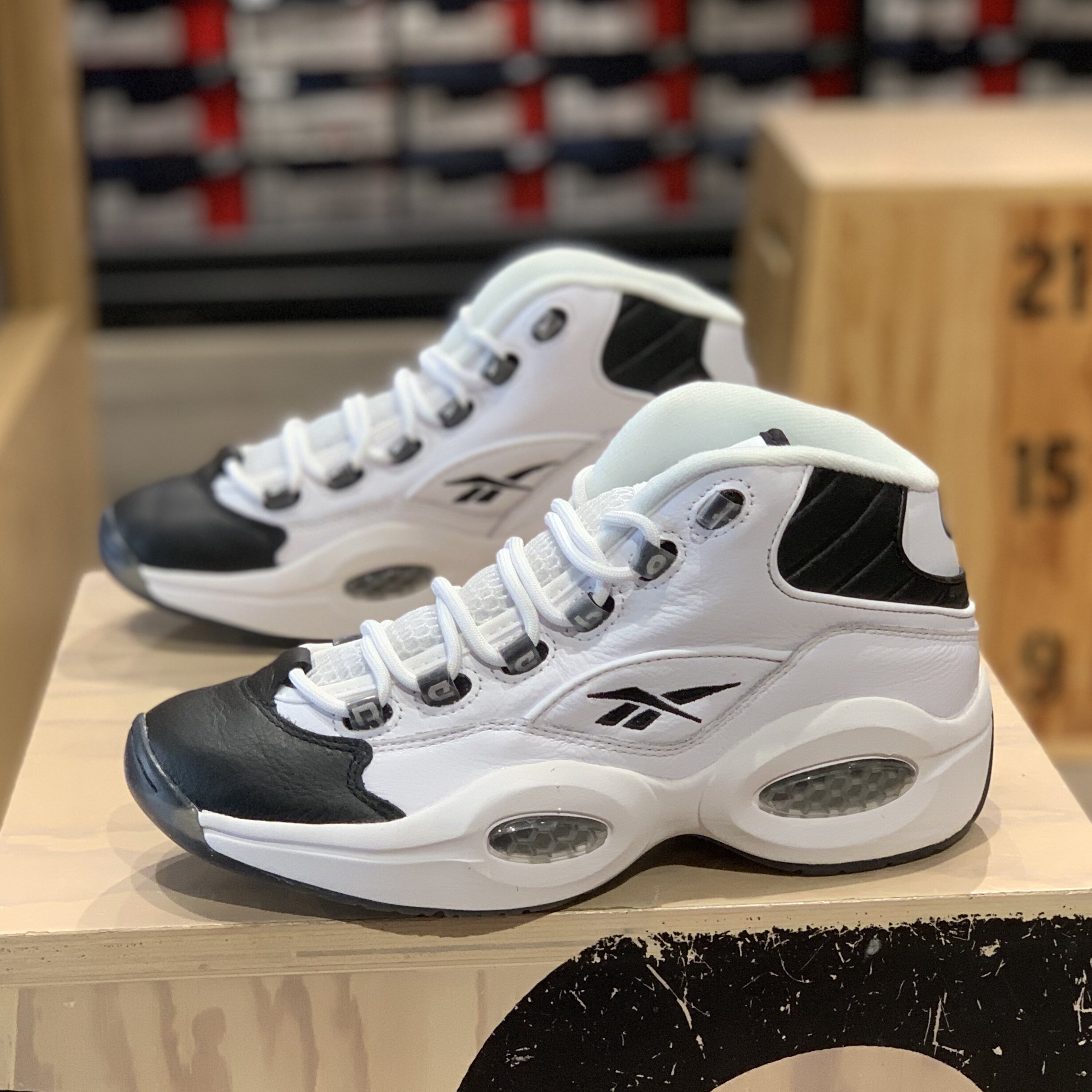 锐步reebokbquestion艾佛问题男子高帮运动减震篮球篮球鞋