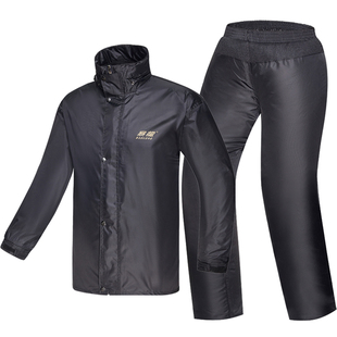 暴龙休闲摩托车雨衣雨裤 电动车雨披加厚防雨防风上衣裤 子分体套装