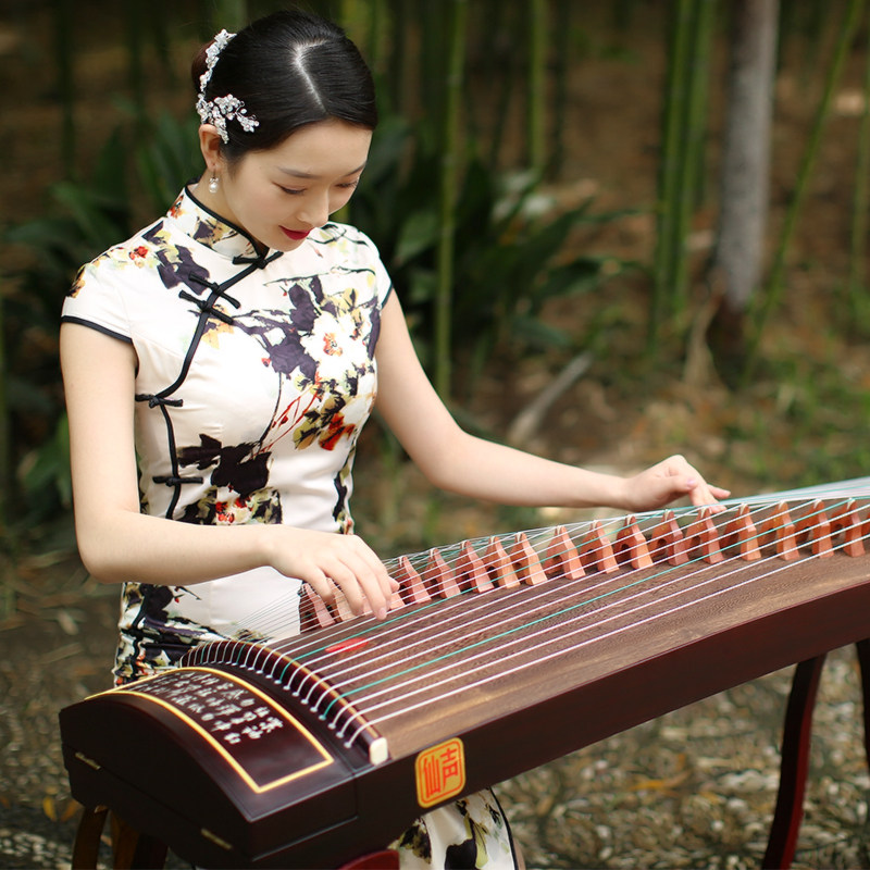 仙声乐器大师监制专业演奏考级古筝初学入门十级扬州古筝红木琴码