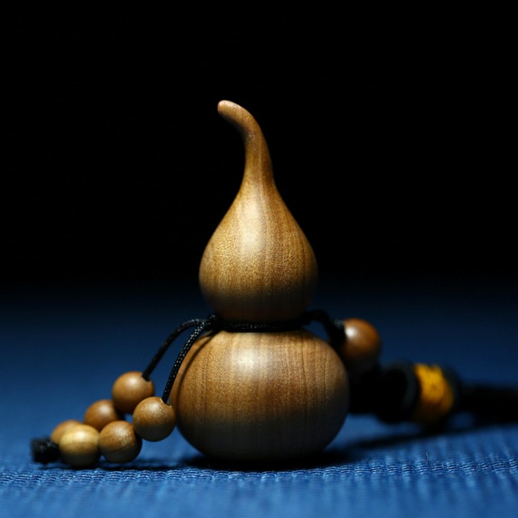 印度老山檀香葫芦高端红木工艺品文玩镇手把件车木雕