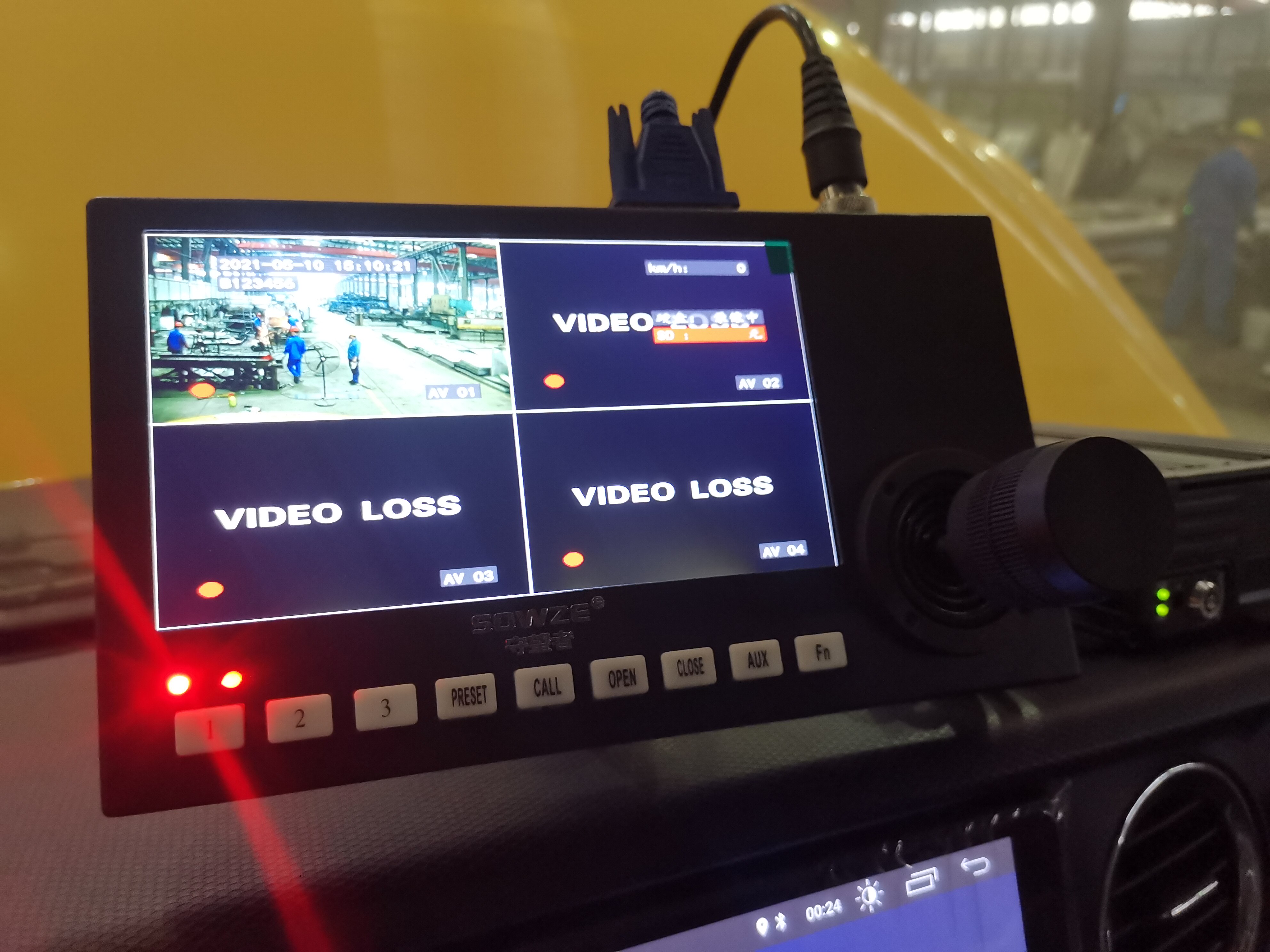 江铃囚车法院专车车顶云台摄像高清录像车内成套监控系统