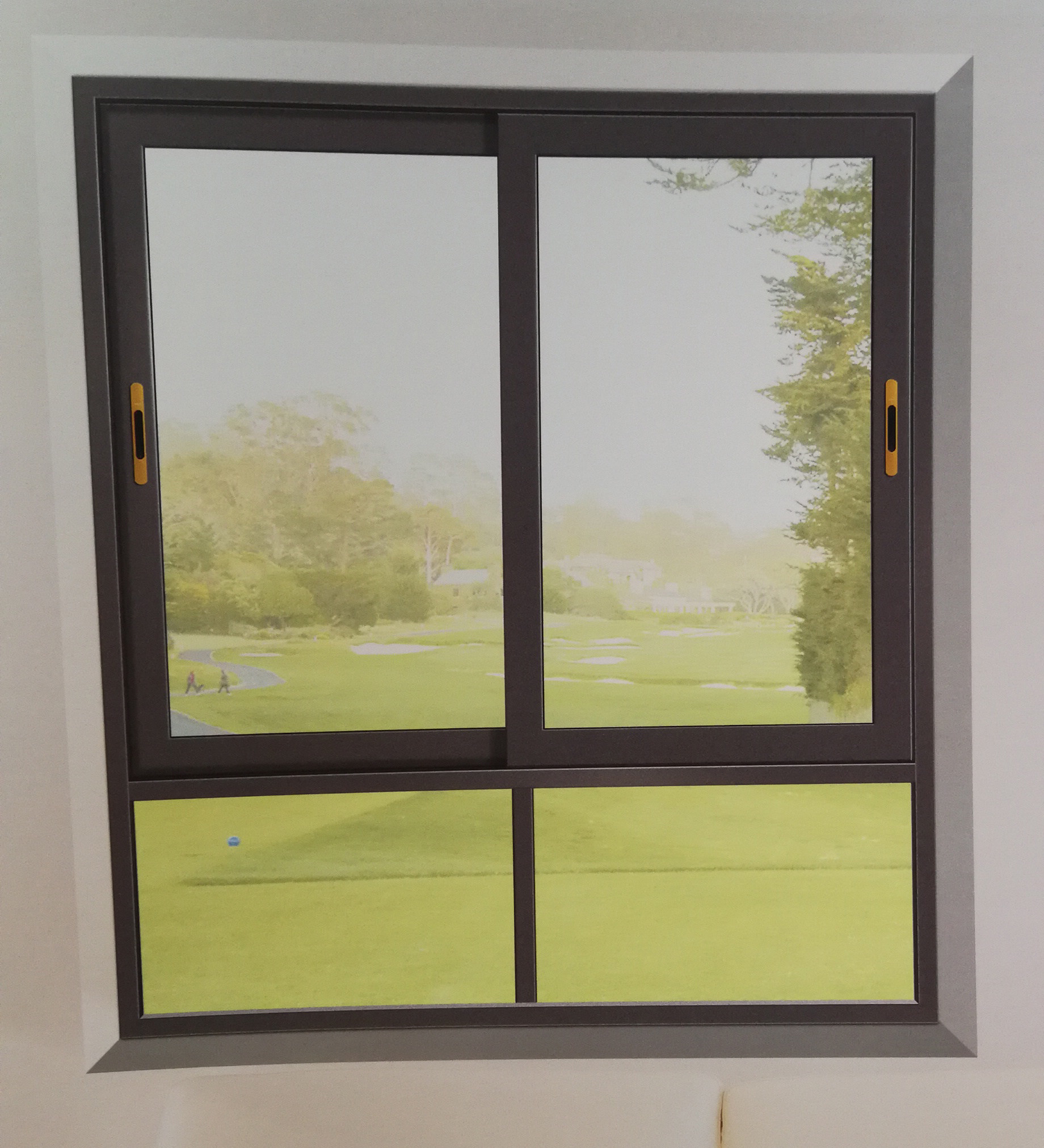 德国维盾断桥金开隔封阳台中空玻璃推拉拉窗平方米推拉窗