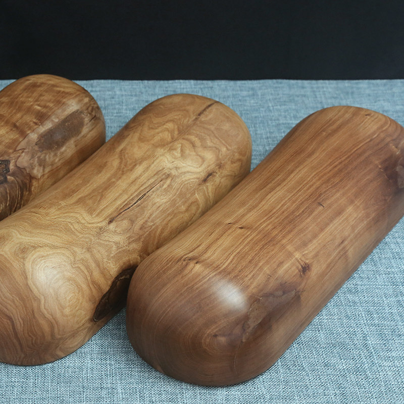 檀香木枕实木颈椎吉木南澳硬枕枕木睡觉圆形枕头