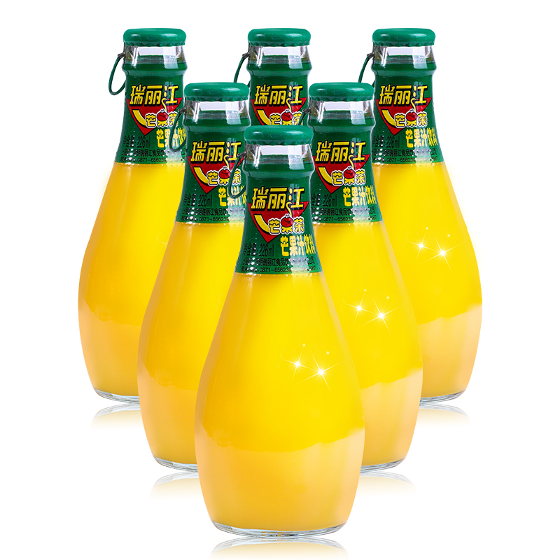瑞丽丽江果汁饮料玻璃瓶226ml商用酸角汁芒果茶整箱果味