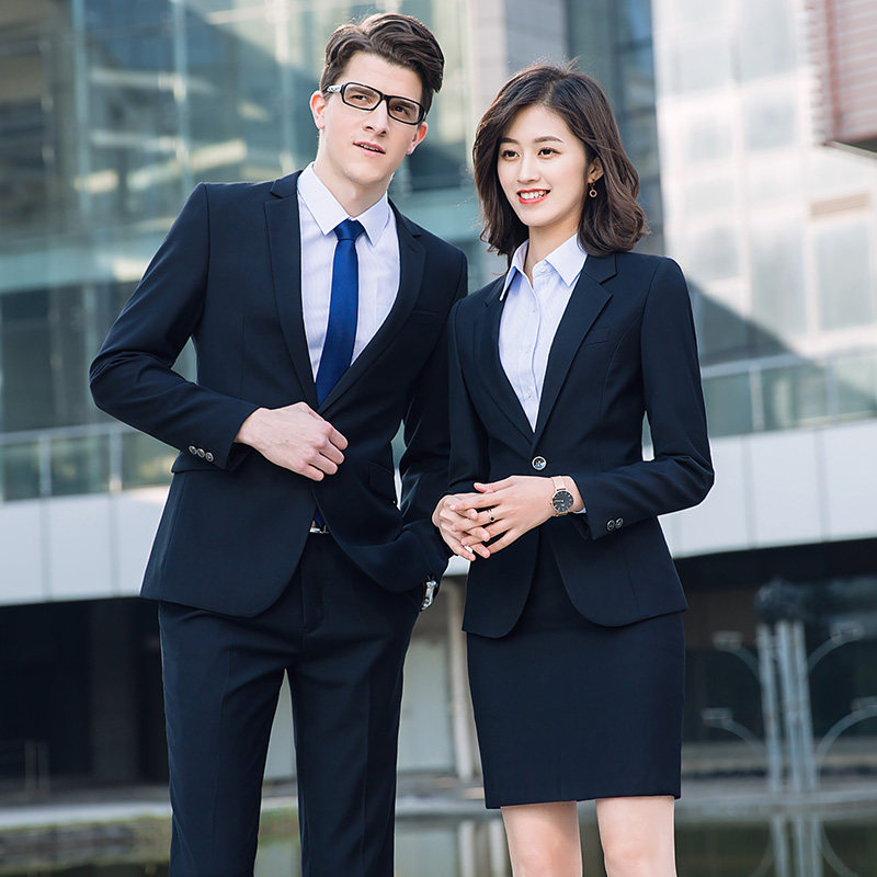 男女女同职业装行政套装公务员面试服装售楼部邮政职业女裤套装