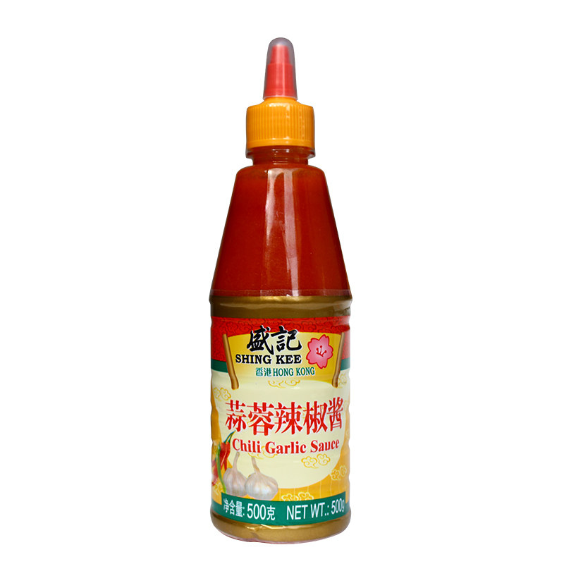 香港盛记蒜蓉辣椒酱500g711便利店手抓饼鱼小吃辣椒酱