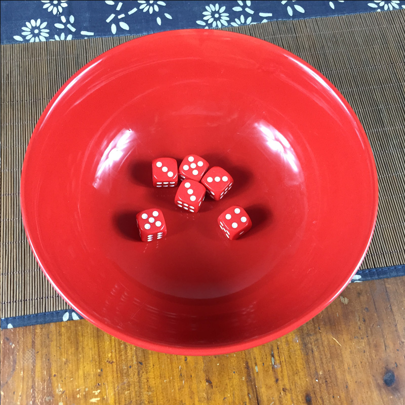 福建中秋博饼碗陶瓷骰子礼品品红8寸9寸10寸碗