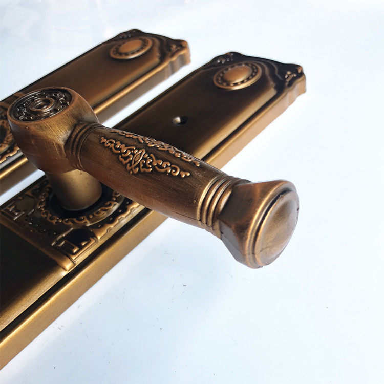 保德安防盗门锁拉手大门把手面板防盗门锁通用型中式拉手l12-106