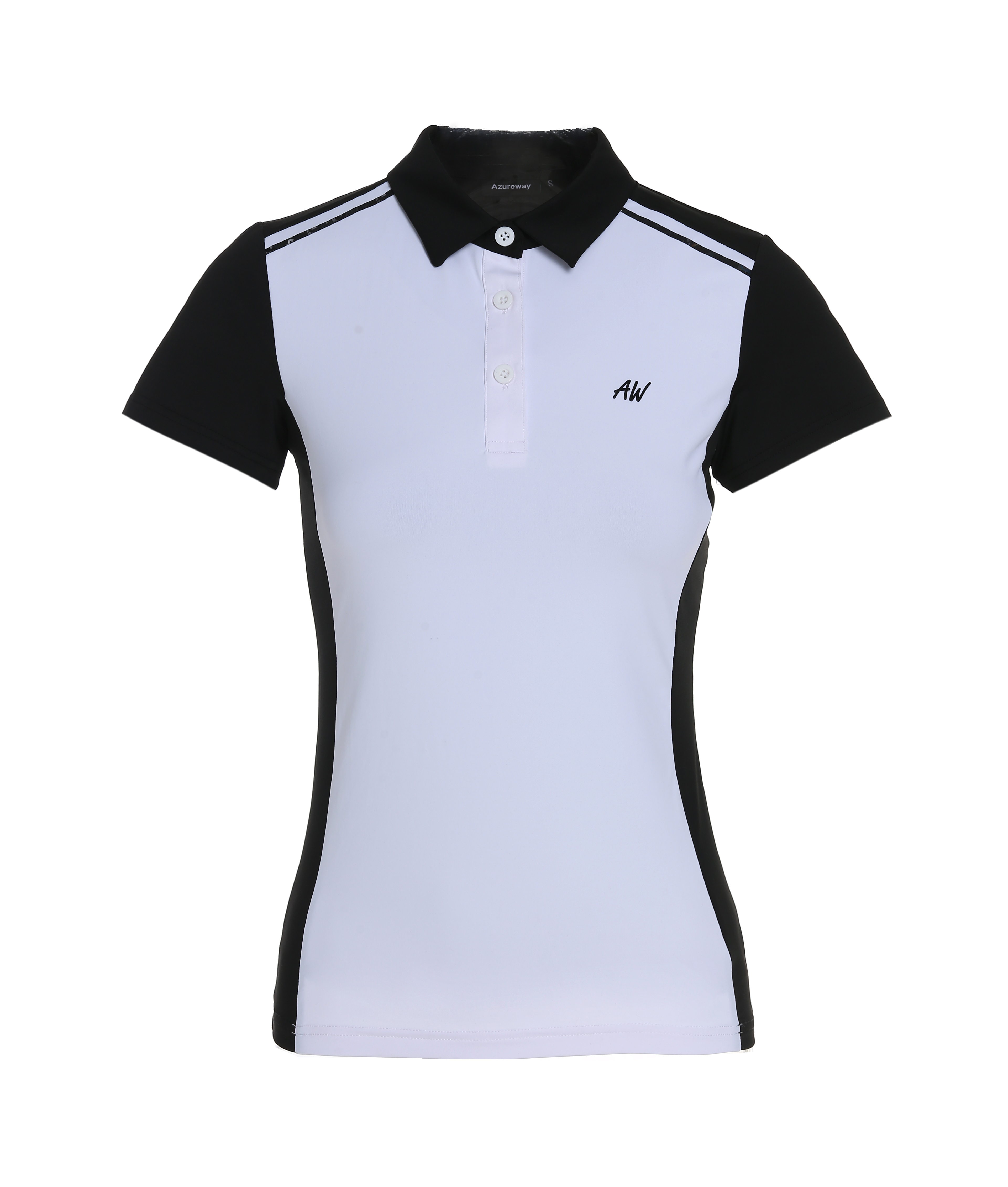 高尔夫球衣服高尔夫女装翻领短袖恤韩版撞色显瘦上衣高尔夫服装