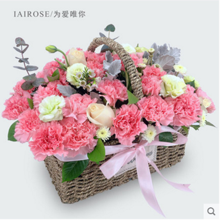 母亲节花篮天津康乃馨鲜花速递和平河西河东送花南开鲜花速递同城