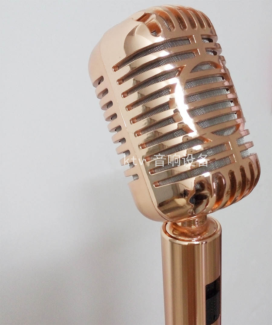 摇摆舞台落地摇麦立麦爵士ktv复古专业话筒麦克风