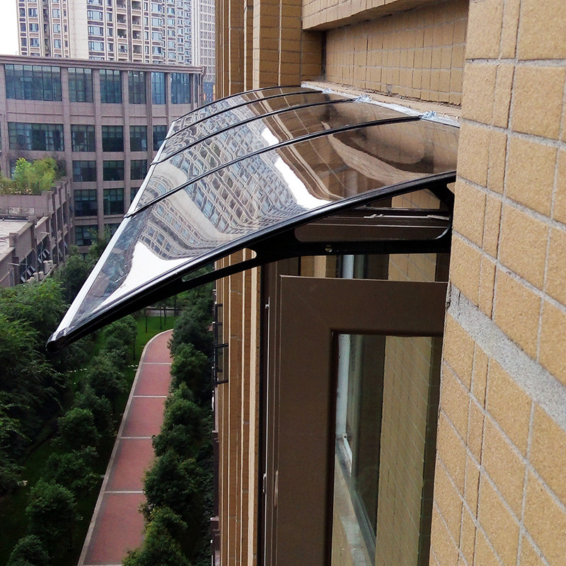 铝合金支架雨篷露台棚挡雨蓬透明雨棚耐力板遮阳雨篷阳台门窗雨棚