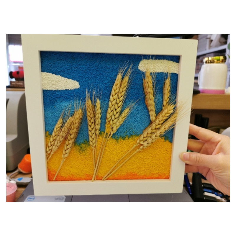 新品材料填充学生包学生自然纸浆diy手工小麦手工创意粘贴类