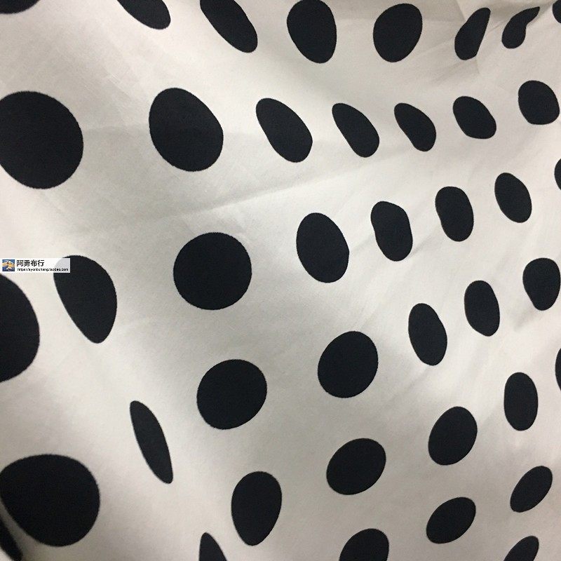 水玉波点全棉布 田园风格娃衣面料 夏季薄款童装裙子衬衫diy包邮