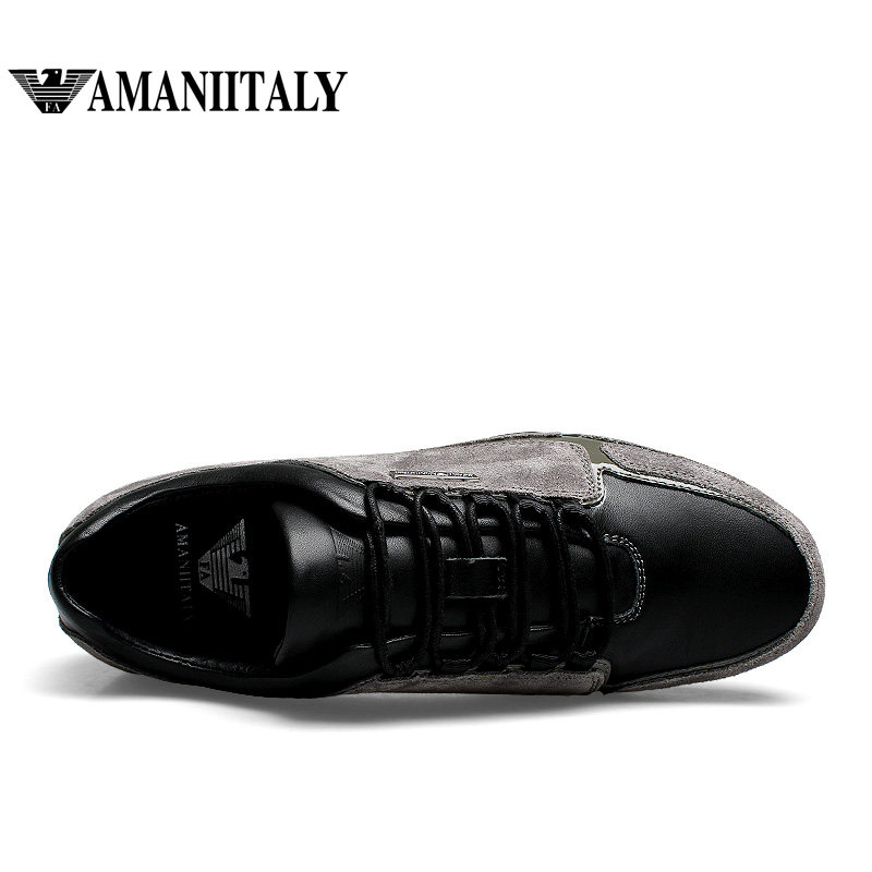 奢侈品男鞋amaniitely意大利阿玛尼皮鞋高端系带带头牛皮单鞋