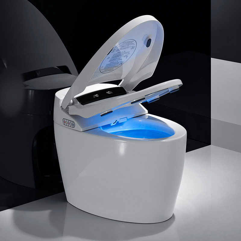 全自动翻盖家用陶瓷坐便器无水箱座便电动感应冲水一体式智能马桶