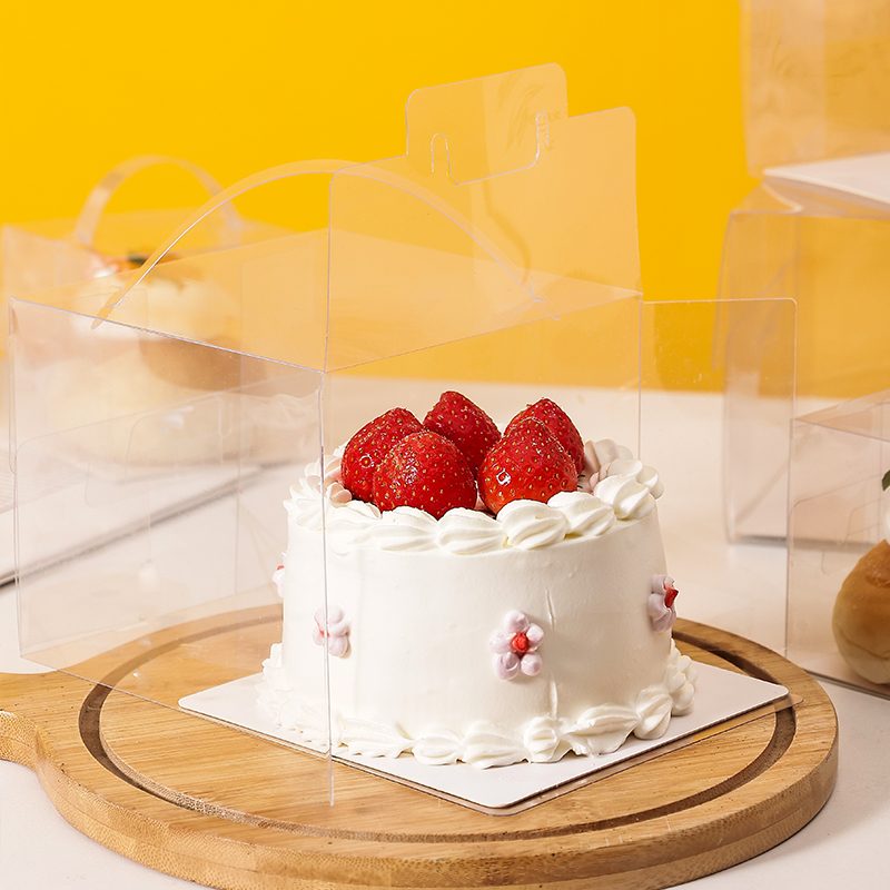 2寸慕斯包装盒包装生日蛋糕迷你西点小西3寸手提点心包装盒