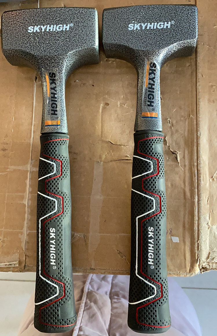 奥新澳新工具连体石工1000g1250g石工锤