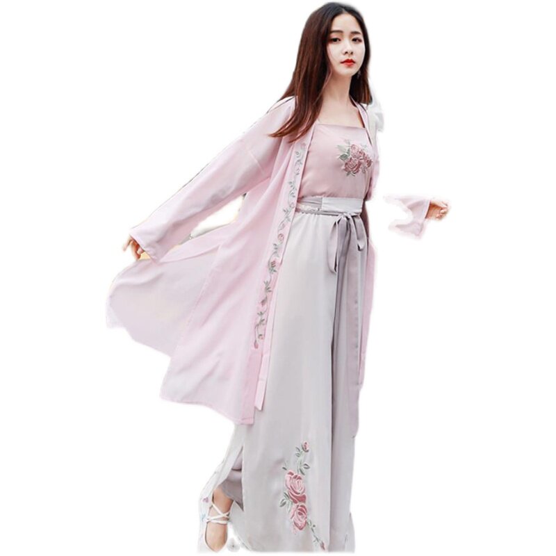 春秋秋季汉服女汉元素宋裤改良日常宋制褙古装中国民族服装