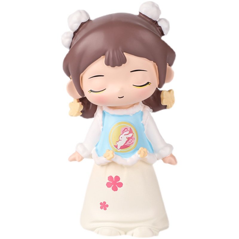 若如初见盲盒古风卡通卡通娃娃娃手办国潮人偶模型潮玩盲盒