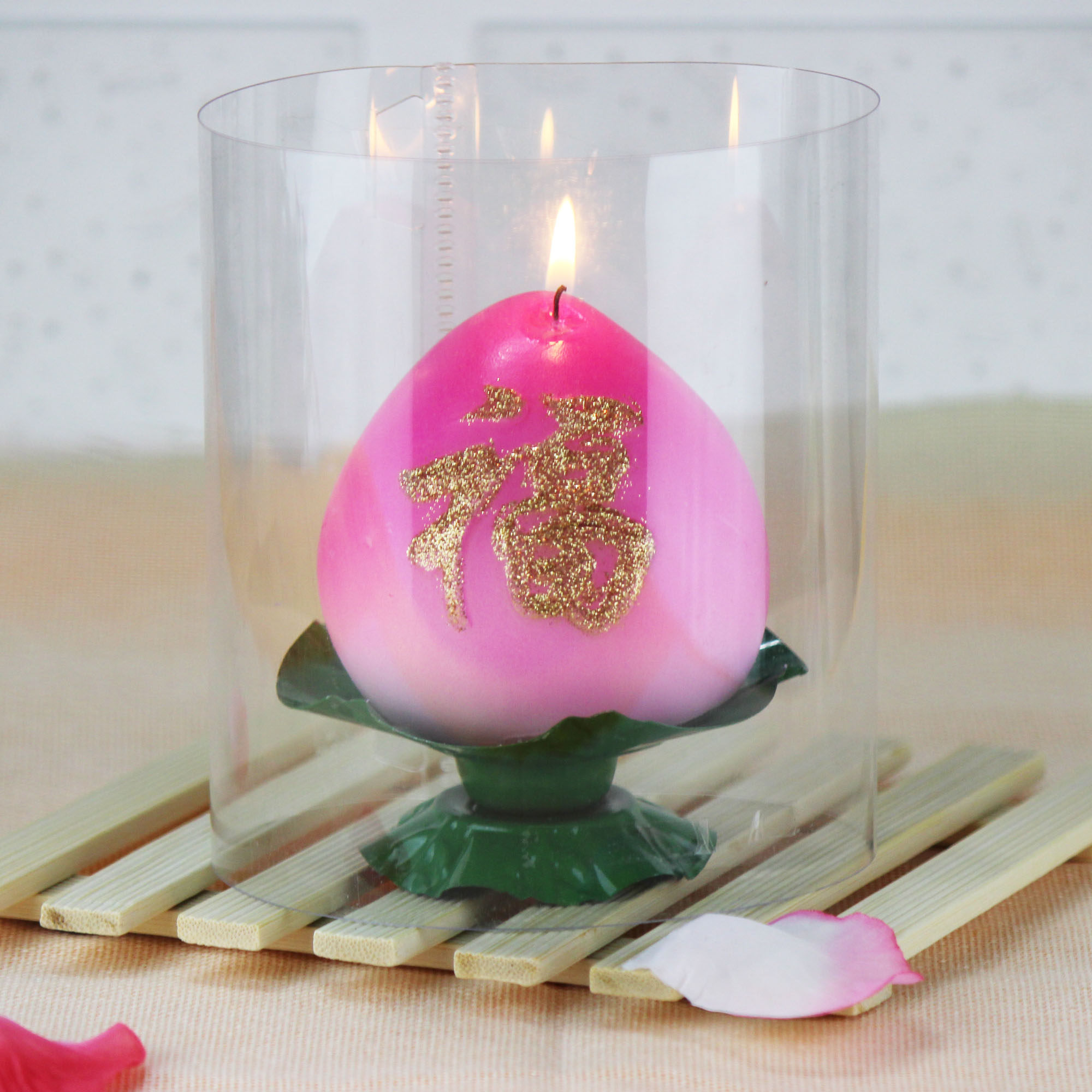 凯玛斯特工艺做寿蜡烛 寿桃 仙桃 生日蜡烛 贺寿蜡烛 长寿灯 无烟