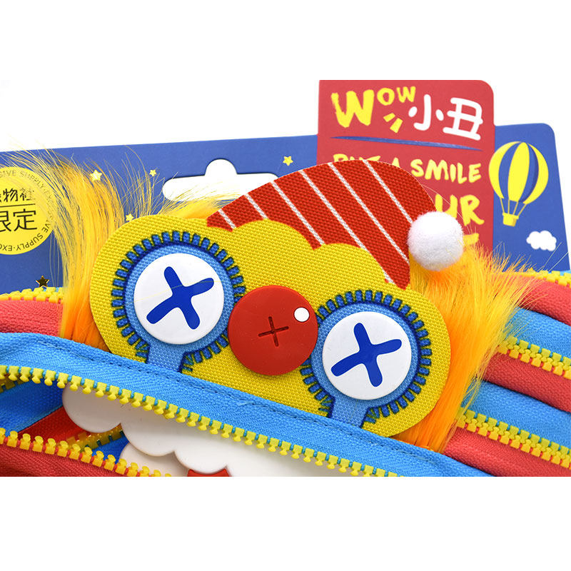 正品代购2021新款九木杂物zipit小丑笔袋小红笔袋