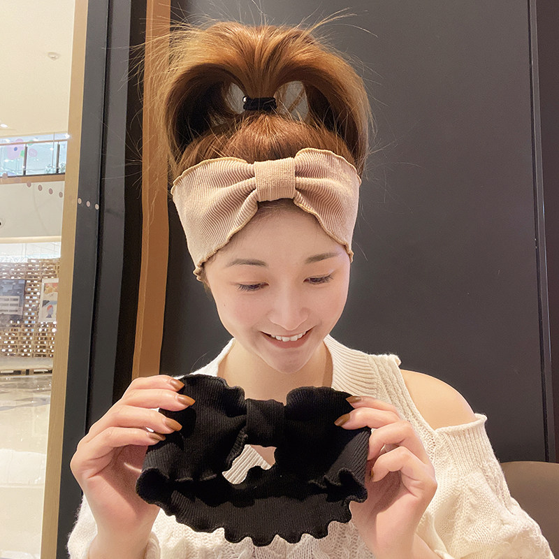 秋冬温柔韩国气质发箍宽边发带女绑发简约洗脸发饰
