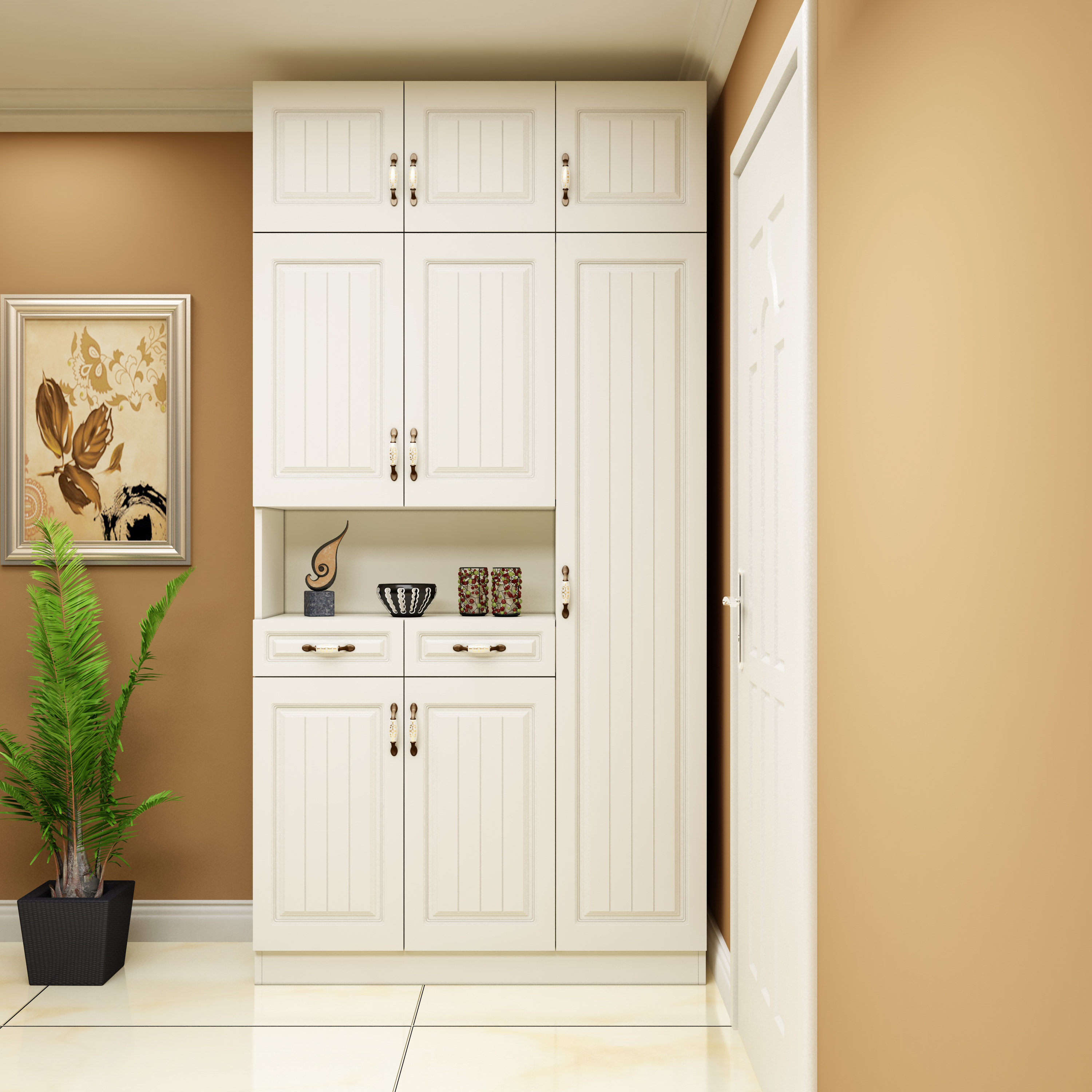 鞋柜家用门口大容量玄关阳台组合高柜多层入户鞋柜