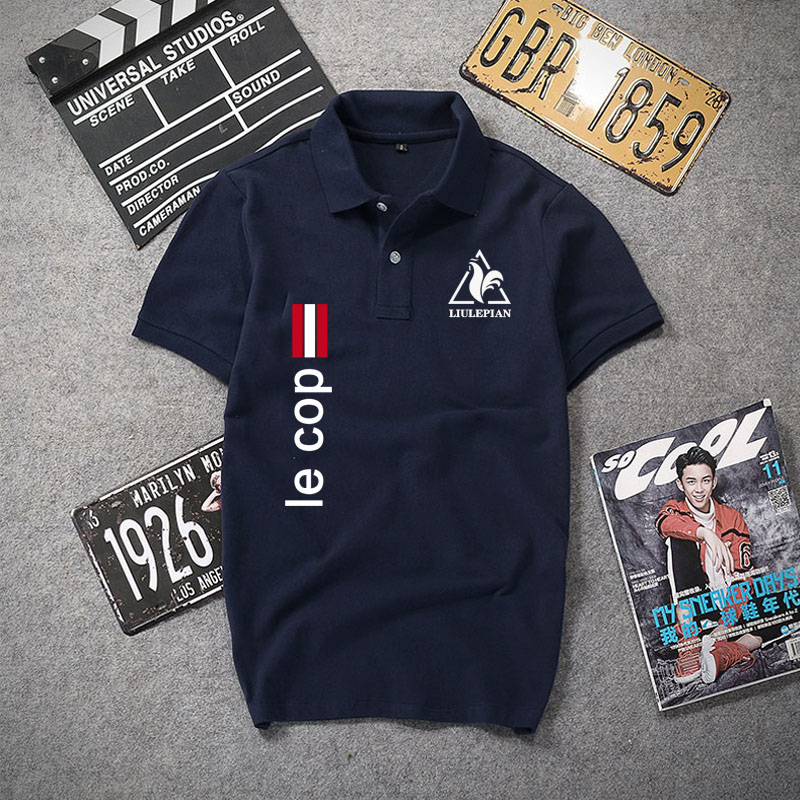 短袖t恤男潮韩版宽松法国大公鸡Polo衫2022新款夏季半袖翻领纯棉
