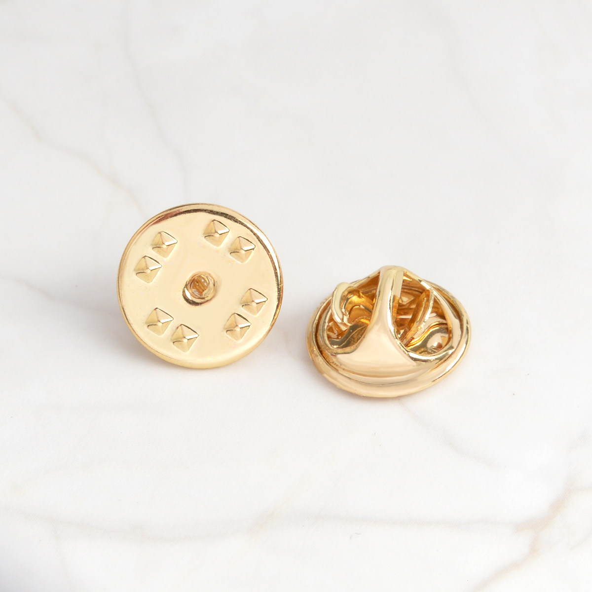 扣子合金胸针领针背扣刺马针底座通用蝴蝶胸章胸针