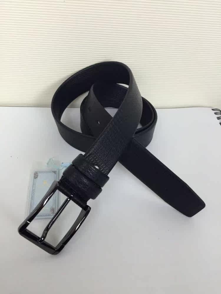 包邮 劳斯帅特皮带真皮针扣 商务休闲牛皮男士裤腰带正品送老公