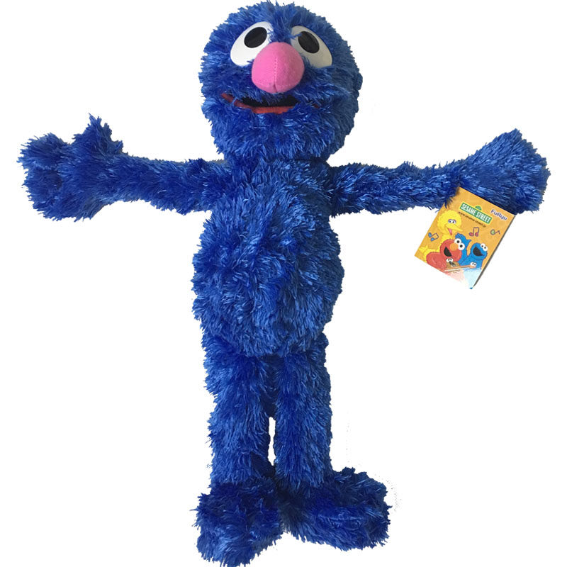 芝麻街公仔英语布偶手偶elmo艾摩儿童亲子互动毛绒