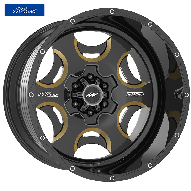 mmx越野锻造抛边沙漠负值26寸定制改装悍马轮毂