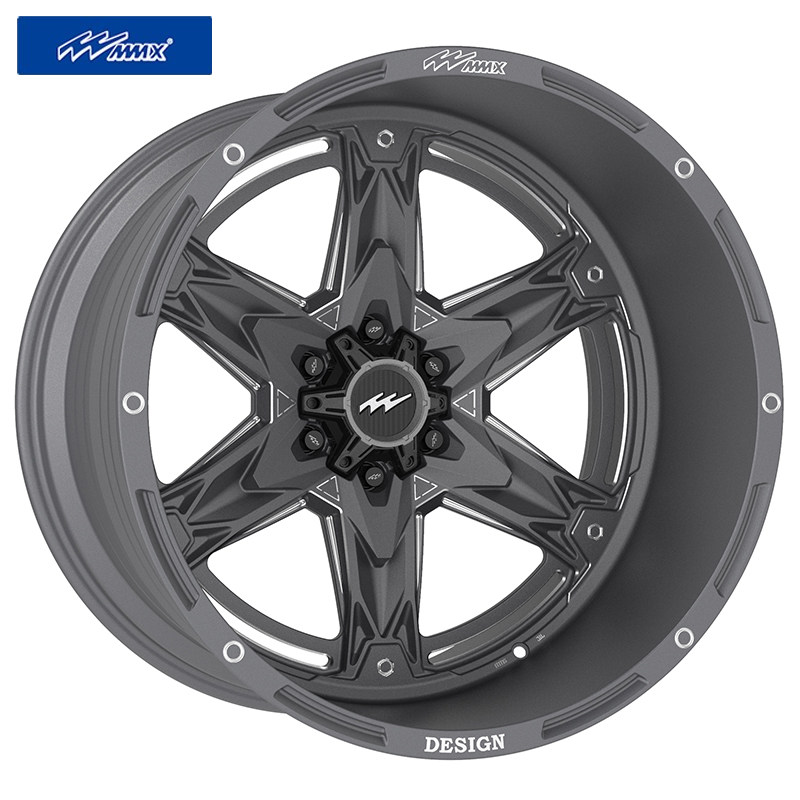 mmx越野改装锻造宽边沙漠负值抛边26寸牧马人轮毂