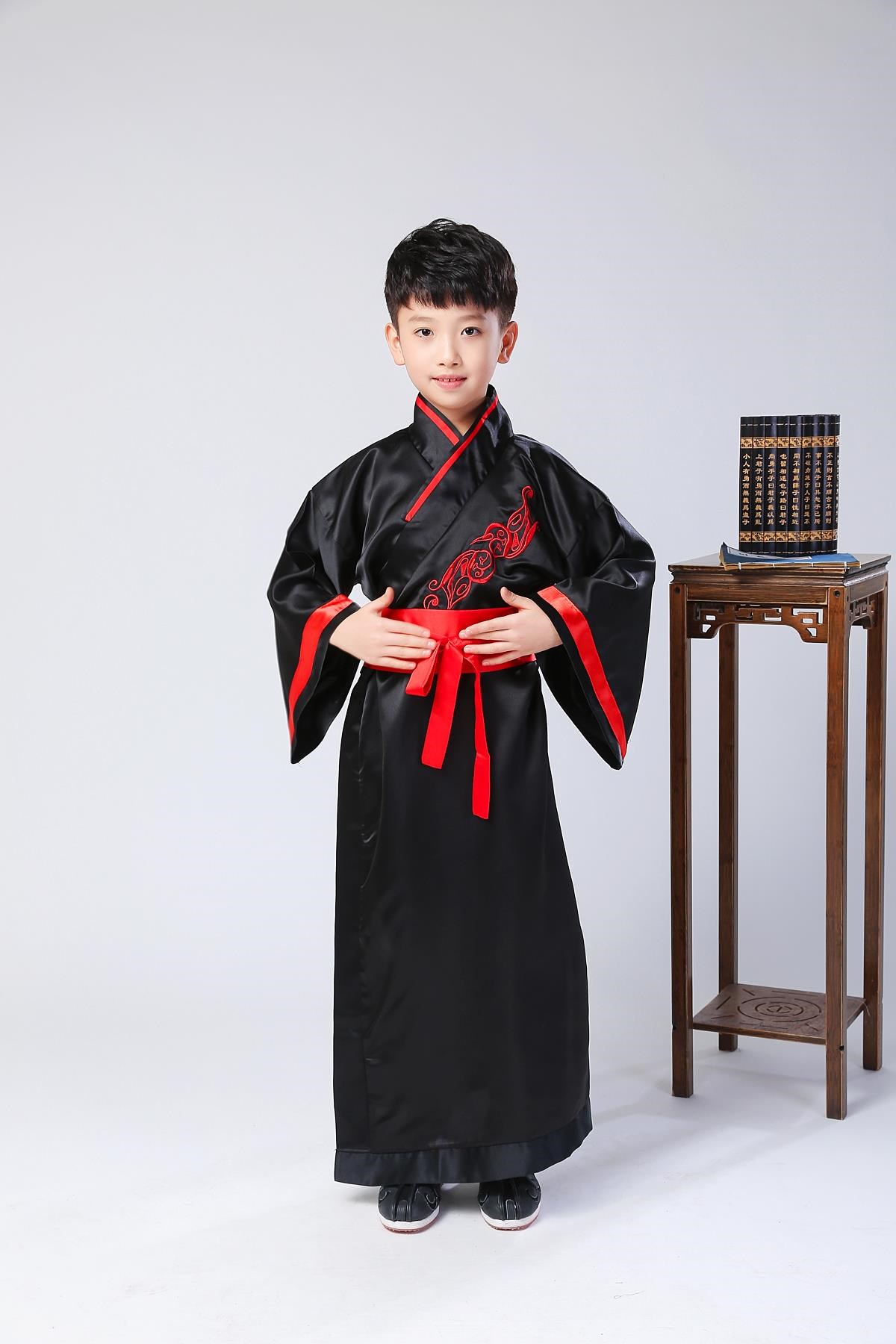 儿童国学汉服春秋战国秦汉农民服装老农帽子幼儿帽子