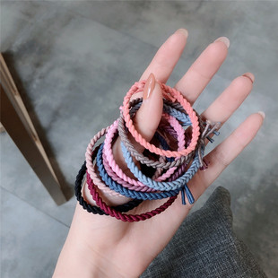 我 打结发圈基础发绳编织头绳女绑头 小祖宗小皮筋送男友ins韩版