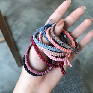 我 打结发圈基础发绳编织头绳女绑头 小祖宗小皮筋送男友ins韩版