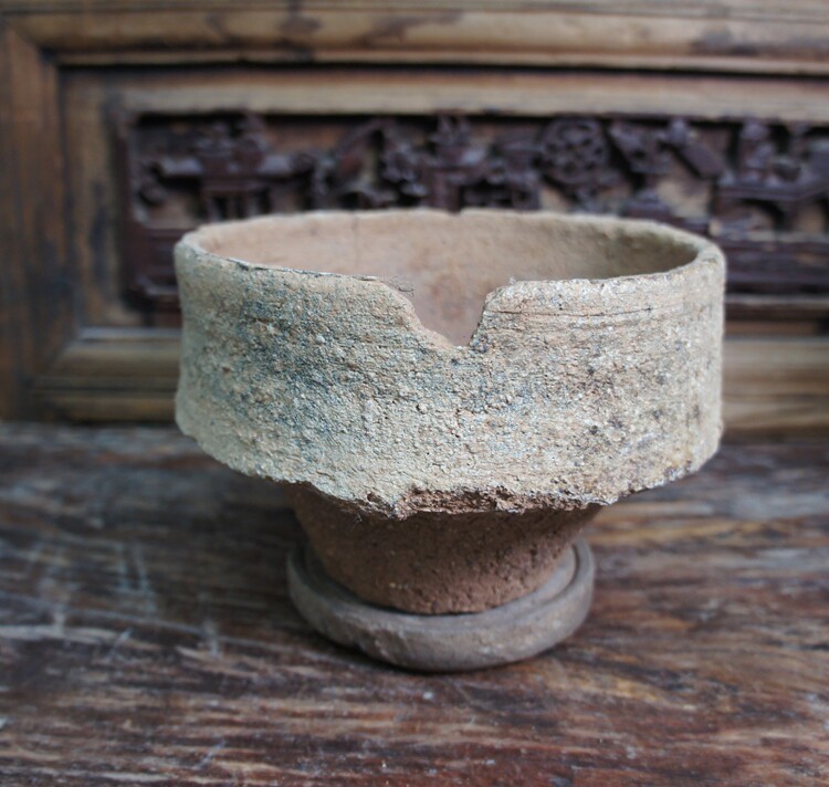 匣钵花盆特大宋代土陶黑红水泥手工陶瓷泥瓦花盆