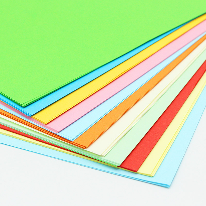 a4打印纸彩色a4纸500张红色打印纸80克粉色a4纸幼儿园彩色纸手工