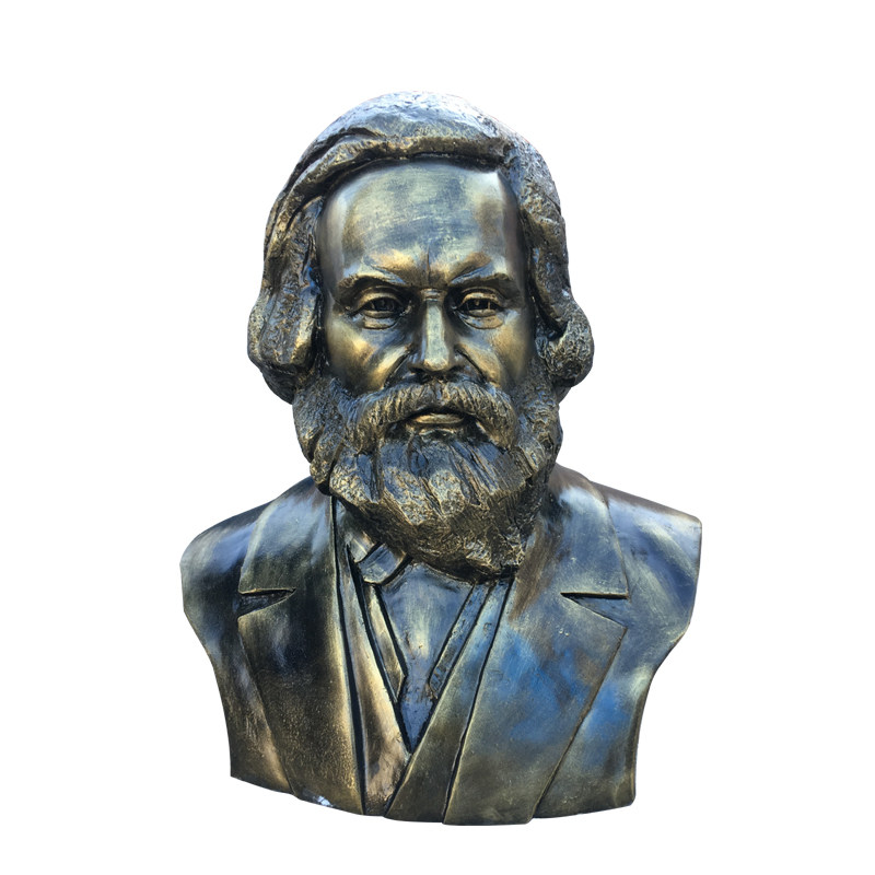 玻璃钢仿铜马克思恩格斯列宁斯大林四大伟人半身像铜雕摆件