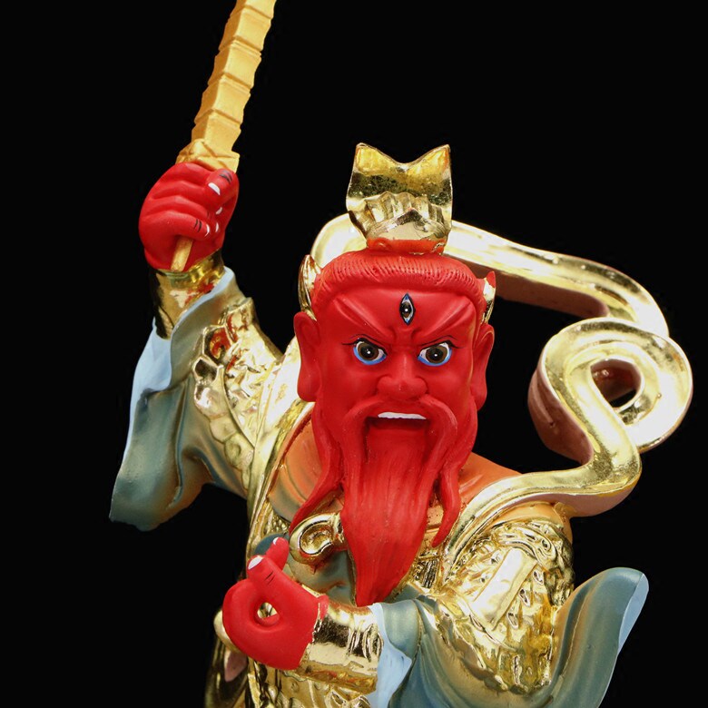 王天君王灵官道教护法火神树脂神像镇摆件