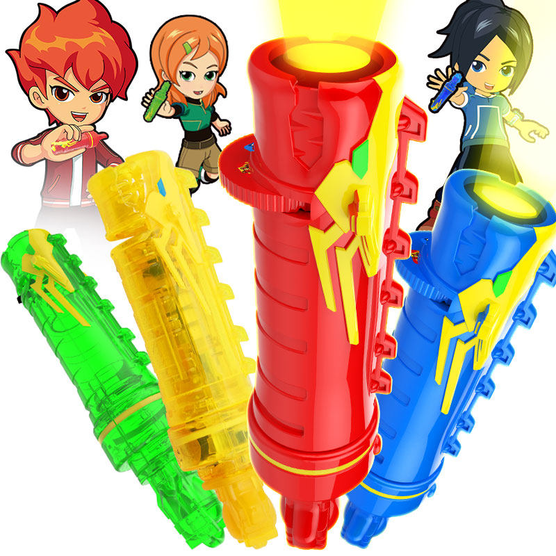 百逸动漫正版玩具 凯风斗龙投影号角 斗龙手环 斗龙战士5儿童玩具