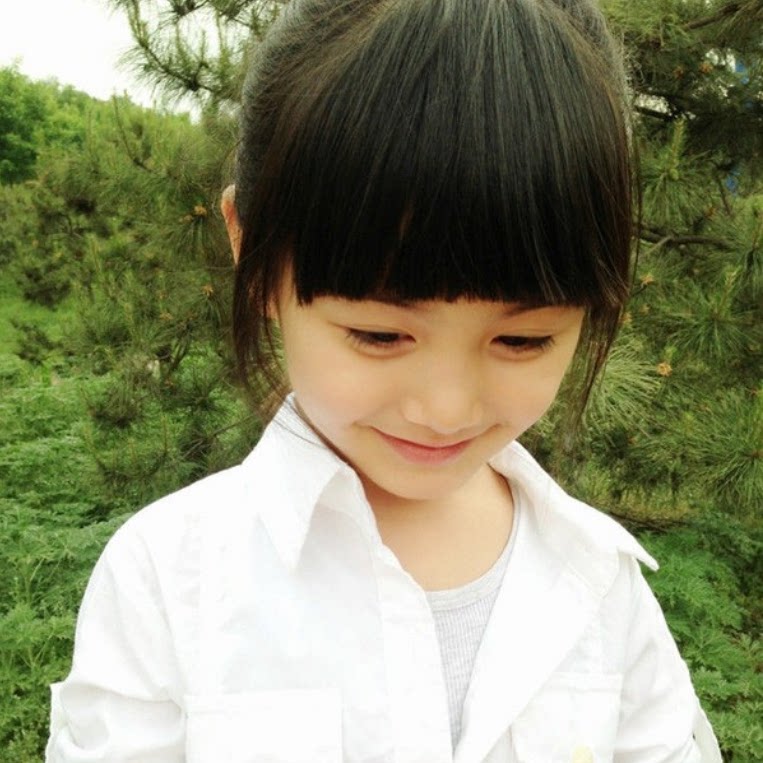 刘海假发儿童一刀齐刘海平加厚空气女童刘海片