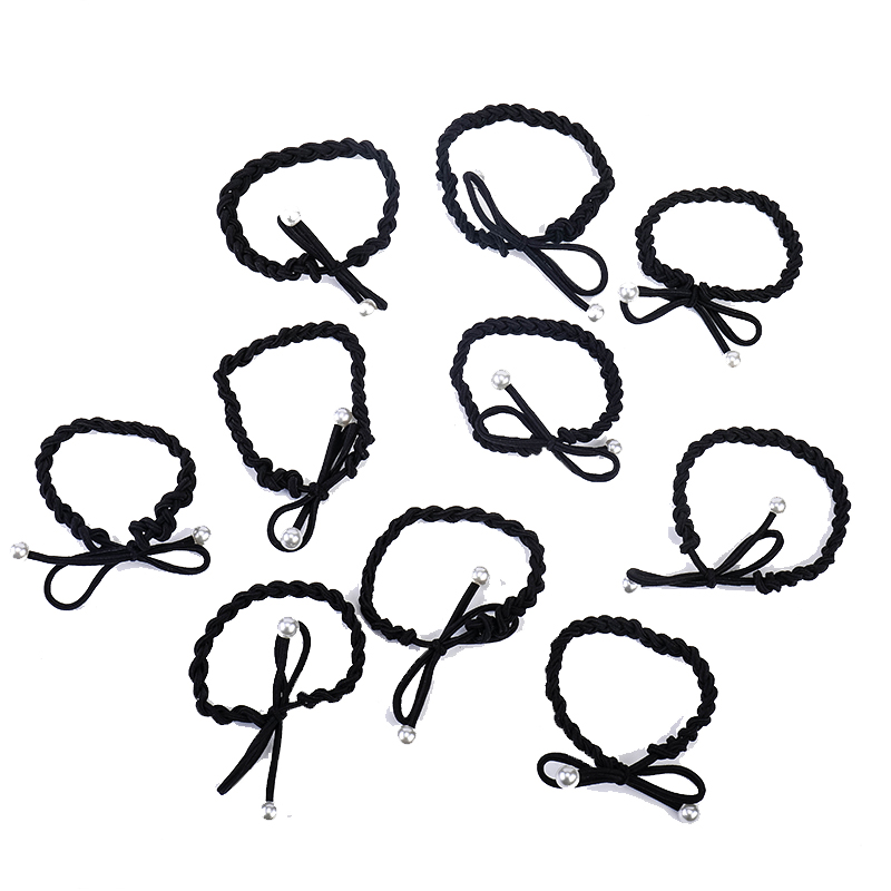 日韩版拼色麻花辫橡皮筋发圈加粗皮套韩国头绳发绳发饰