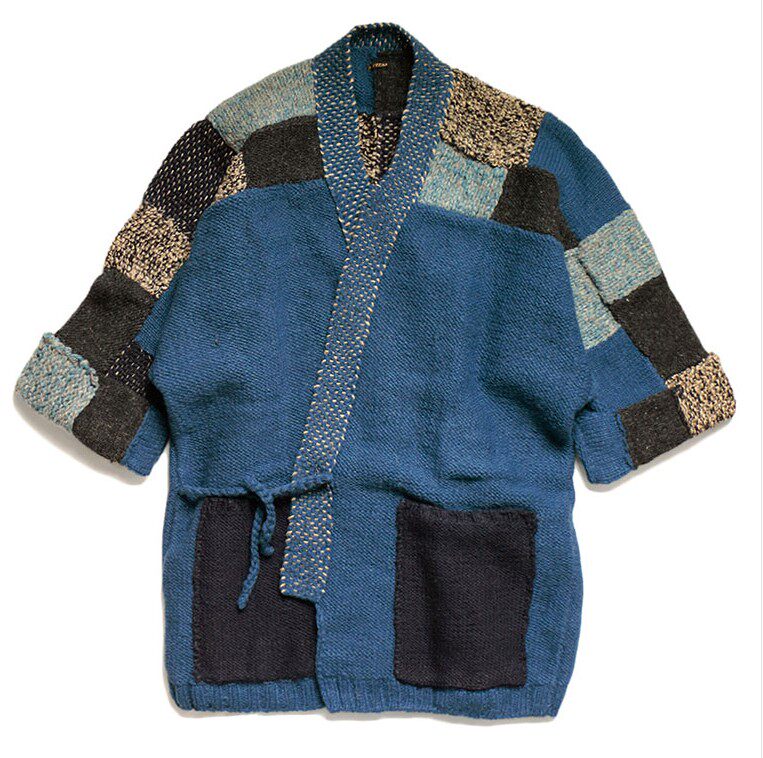 kapital 道袍 羊毛拼接 毛衣开衫 和服 平田和宏 美式复古民族风